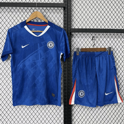 Chelsea hemmatröja 2026 barn med eget namn och nummer tryck