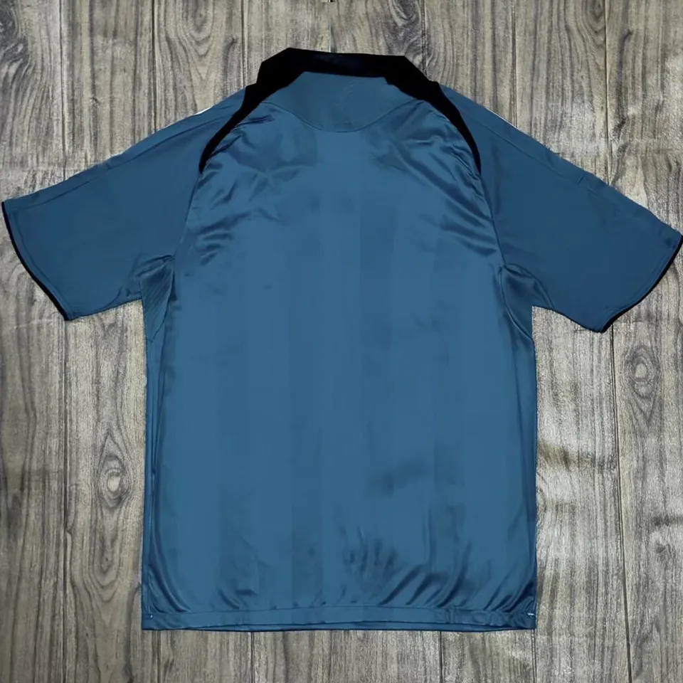 Liverpool bortatröja retro blågrön 2008/09 med eget namn och nummer, baksida