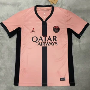 PSG tredjetröja rosa 2024/25 med eget namn och nummer, framsida