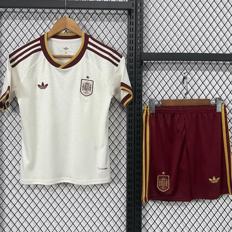 Spanien bortatröja VM 2026 barn med eget namn och nummer tryck