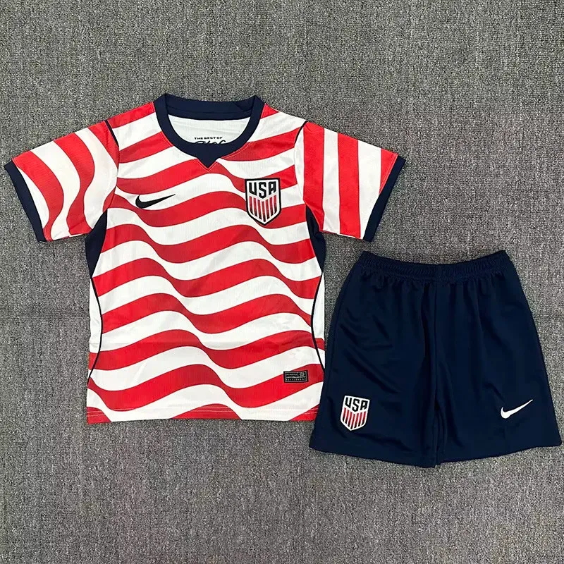USA hemmatröja VM 2026 barn med eget namn och nummer tryck