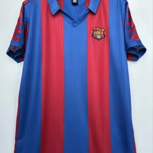Barcelona retro hemmatröja blå och röd 1990/92 med eget namn och nummer, framsida