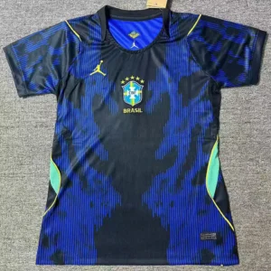 Brasilien bortatröja dam blå 2026/27 med eget namn och nummer, framsida