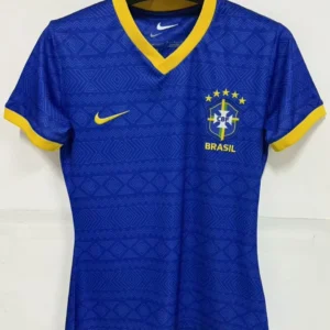 Brasilien Special Edition tröja dam blå 2026/27 med eget namn och nummer, framsida