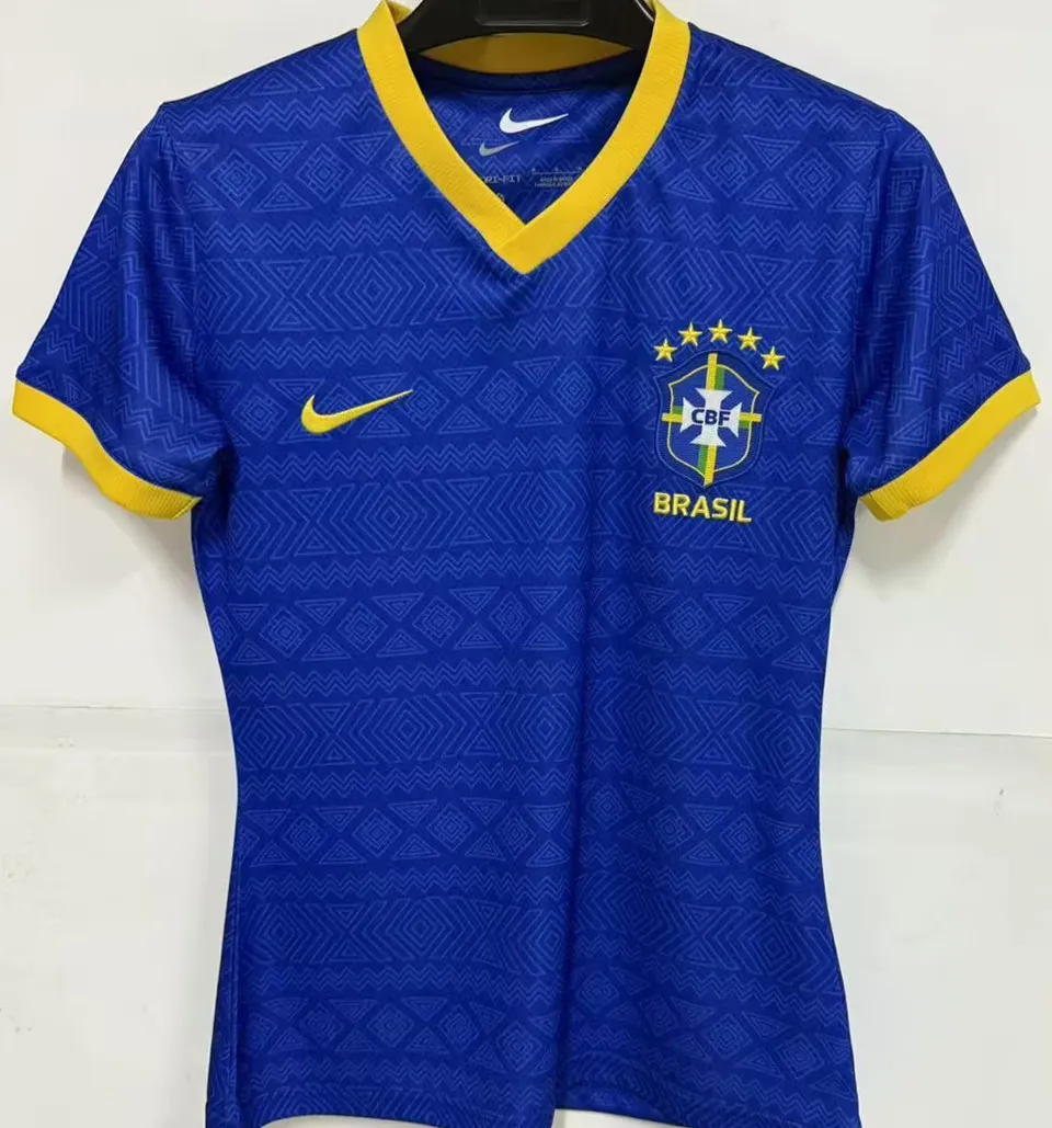 Brasilien Special Edition tröja dam blå 2026/27 med eget namn och nummer, framsida